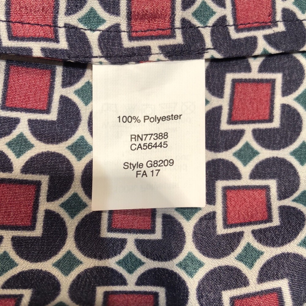 J.crew Short-sleeve printed shirtdress women’s dress size petite 4 - Picture 7 of 8